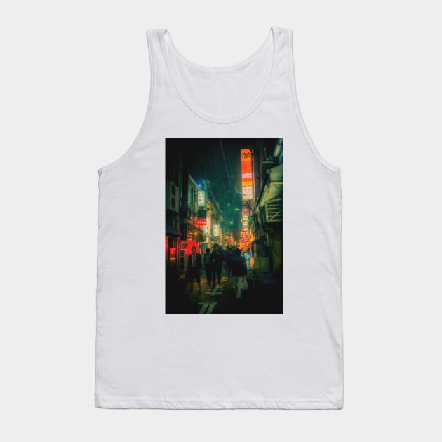 Green Matrix Vibes in Tokyo Tank Top by TokyoLuv